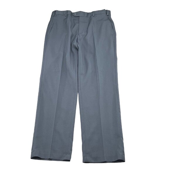 Jos A Bank Pants Men 33Wx30L Gray‎ Traveler Slide Waist Tailored Fit Dress NWT - Picture 1 of 15